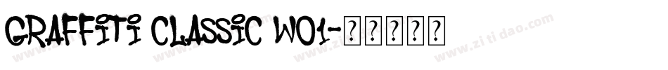 Graffiti Classic W01字体转换